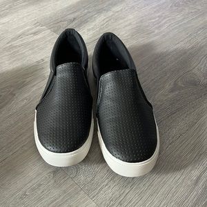 Black slip on shoes